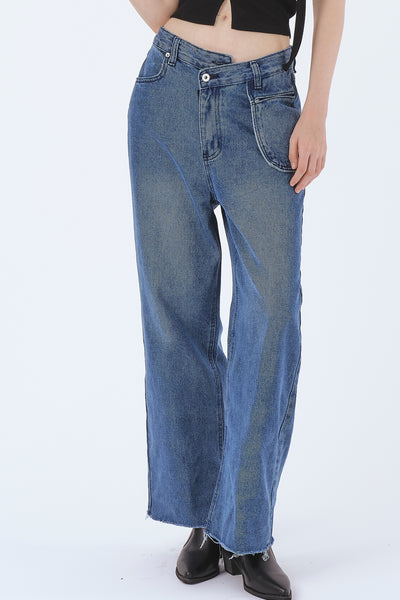 STORETS.us Mila Wide Leg Pocket Jeans