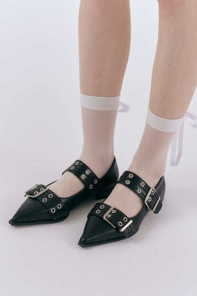 STORETS.us Pointy Belted Flats