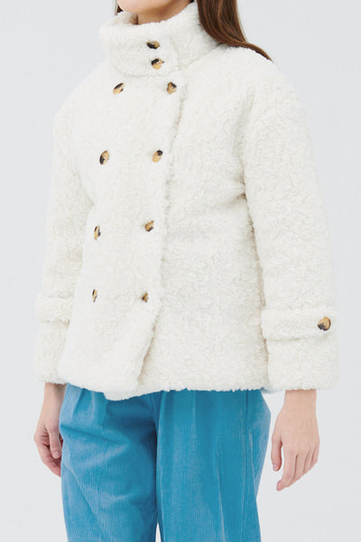 STORETS.us Emma Double Breasted Teddy Coat