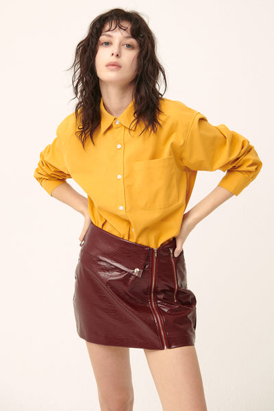 STORETS.us [NEW]Rae Asymmetric Pleather Skirt