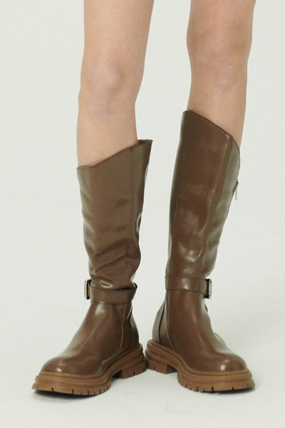 STORETS.us Fabie Belted Calf Boots w/Side Zip