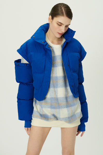STORETS.us Cynlee Two-way Puffer Crop Jacket