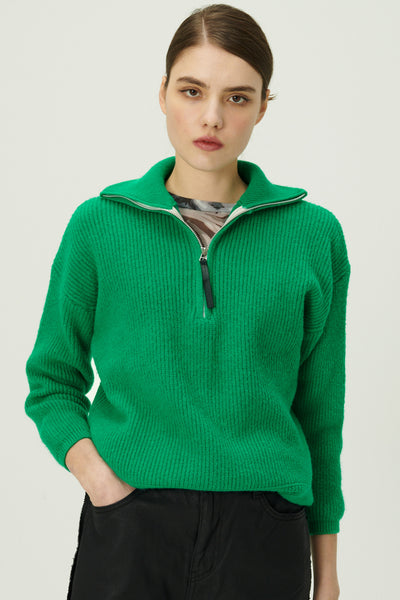 STORETS.us Aurora Half Zip Sweater/Mini Dress