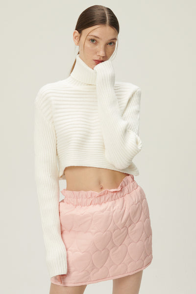STORETS.us Hannah High Neck Ribbed Sweater