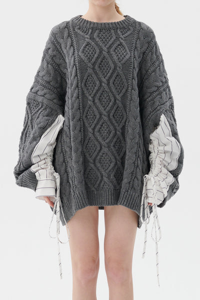 STORETS.us Sadie Shirt Combo Knit Pullover