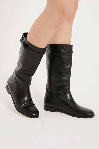 STORETS.us Sharon Pleather Middle Boots