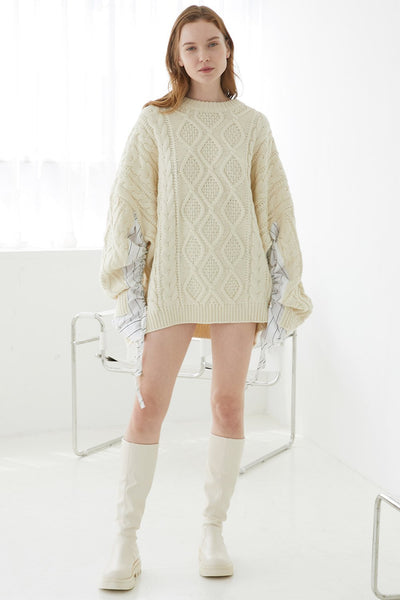 STORETS.us Sadie Shirt Combo Knit Pullover