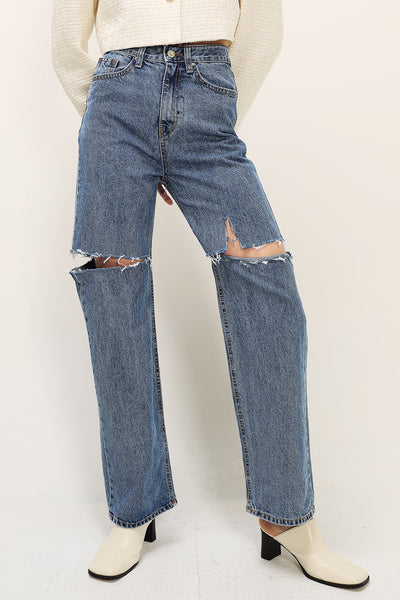 STORETS.us Amia Ripped Slash Jeans